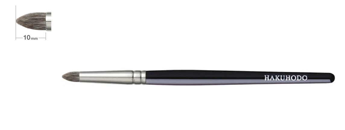 Hakuhodo G533A Eyeshadow Brush - Pointed ( Hair Material: Gray Squirrel & Goat)