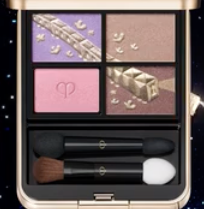 2025 Holiday Cle de Peau Beaute (CPB) OMBRES COULEURS QUADRI eyeshadow 504 Pastel Tea Safari (Oct 21 2025)