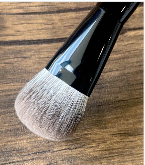 Takeda Face Brush 26OVD35EF (100% Fox Hair) Black handle/black ferrule