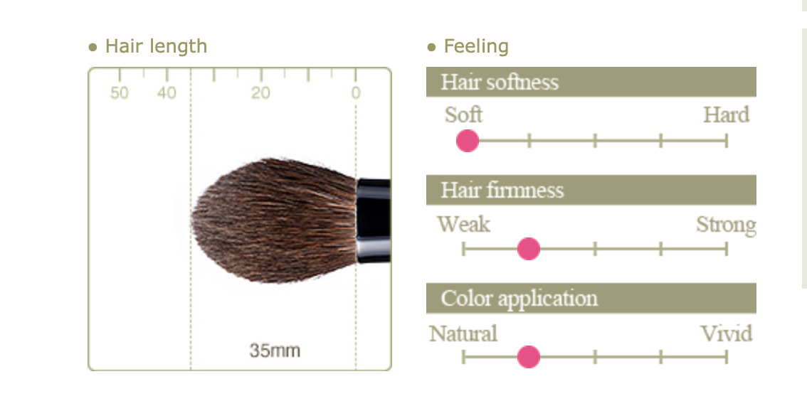 Chikuhodo KZ-4 Highlight brush (Kazan squirrel)