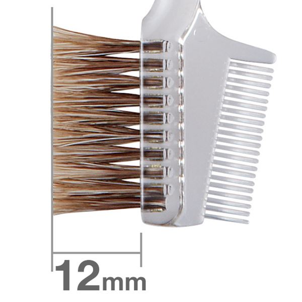 S195Bk Brow Comb Brush Transparent