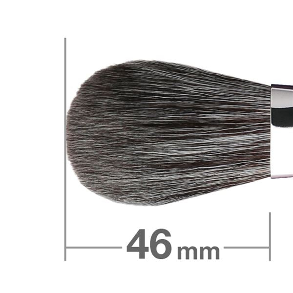 Hakuhodo G507 Cheek Brush Round Flat BkSL (Hair Type: Gray Squirrel & Goat)