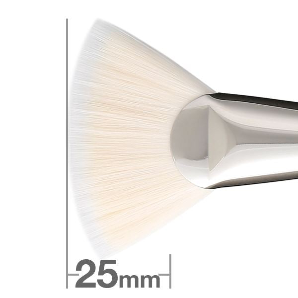 Hakuhodo F1521 Ougi Duo Flat (4mm) BkSL Hair:Synthetic fiber