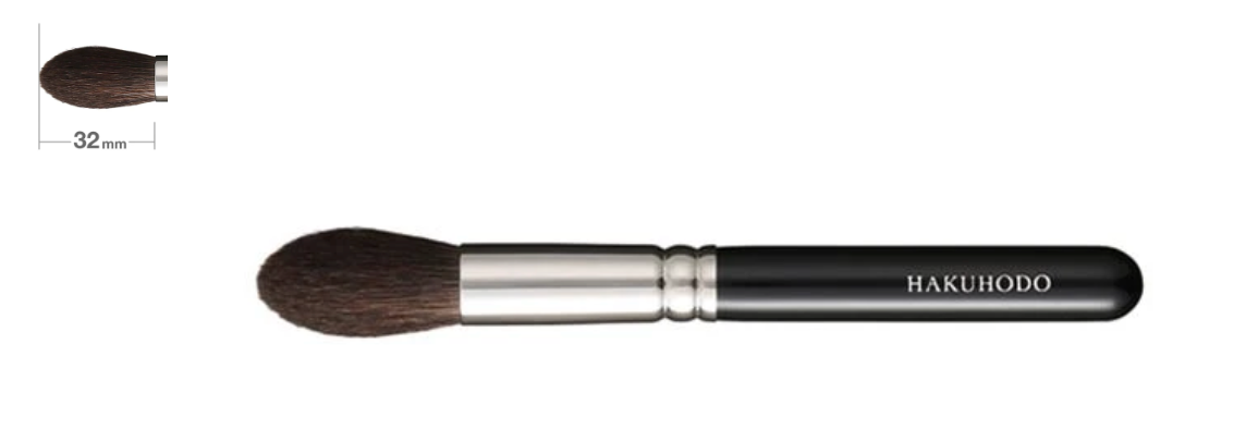 Hakuhodo G5521B Highlight Tapered (Gray Squirrel and Horse) BkSL