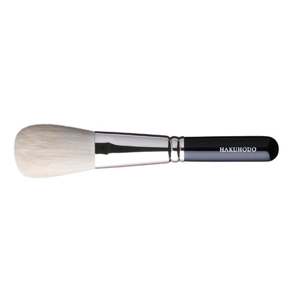 Hakuhodo J0302 Powder Brush Round & Flat (Hair:Goat&Synthetic fiber) BkSL