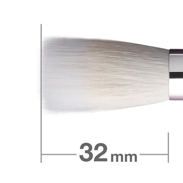 Hakuhodo J4002 Duo Fibre Powder Brush C (BkSL) Goat & Synthetic fiber