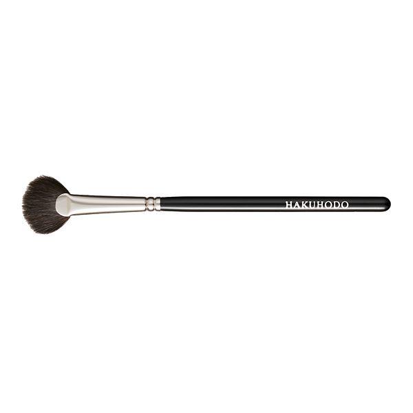 Hakuhodo F8231N BkSL fan round (Hair:Blue squirrel synthetic)