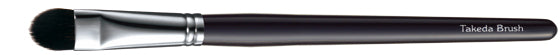 Takeda SH14TSD SQU Eyeshadow Brush (black long handle/silver ferrule) grey squirrel