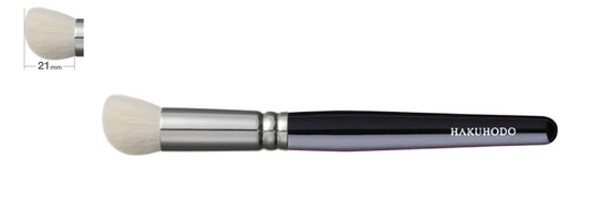 Hakuhodo J6456 Cheek angled (goat) -BkSL