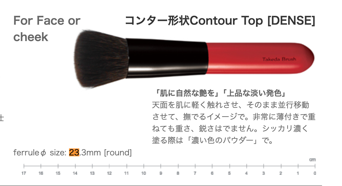 Takeda  23RFS SQU Puff Brush (grey squirrel)