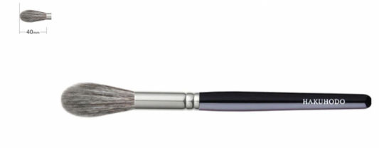 Hakuhodo G5538A Cheek Highlight Round (gray squirrel, goat)