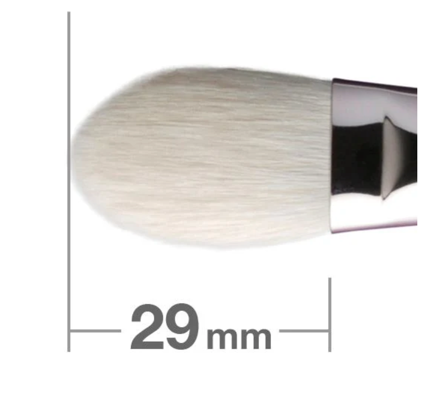 Hakuhodo J116　Highlighter Brush Round & Flat Hair:Goat