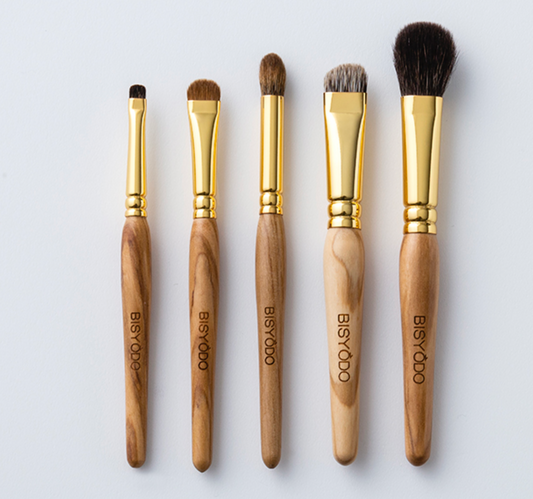 Bisyodo Olive Eye Makeup Brush 5-Piece Set (OL-SET5)