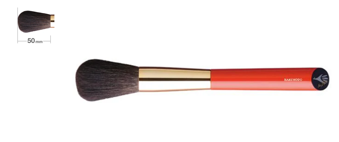 Hakuhodo S105 Powder Brush Round  (Hair:Blue squirrel)