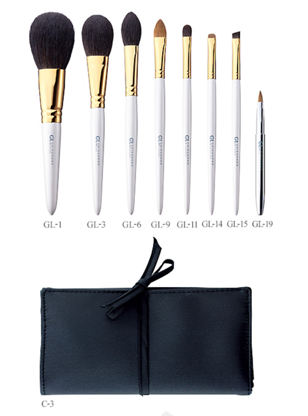 Chikuhodo 8 GL brush set (S-GL-8) (GL/GS series)