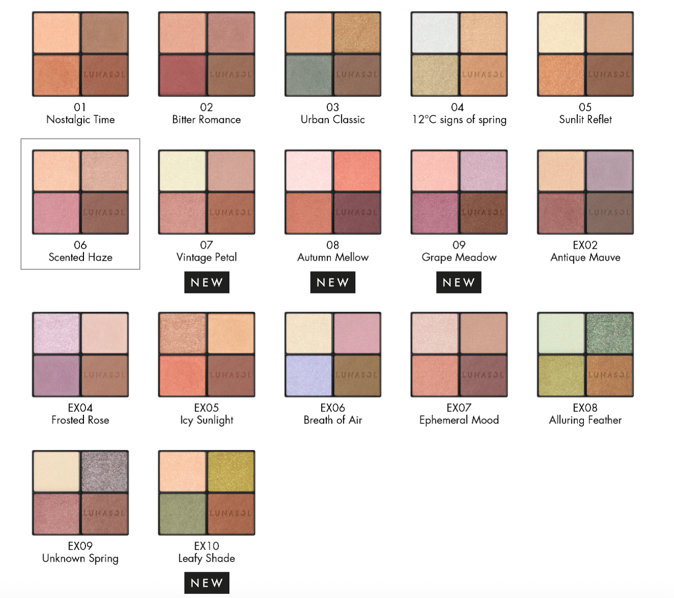 Lunasol eye coloration N (EX12, EX13, sale on Nov 21)