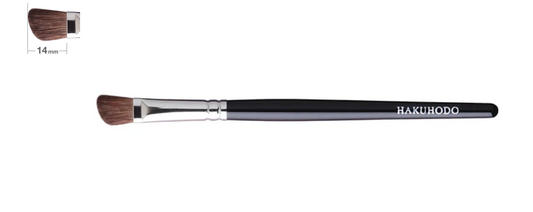 Hakuhodo J239 BkSL Eyeshadow Brush Angled  (Hair:Horse)
