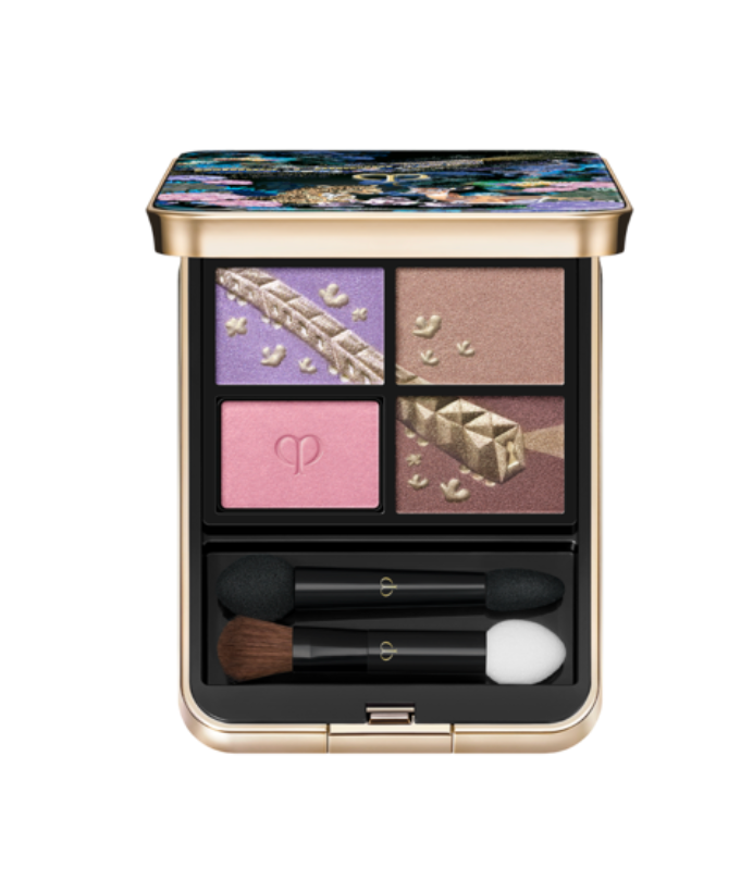 2025 Holiday Cle de Peau Beaute (CPB) OMBRES COULEURS QUADRI eyeshadow 504 Pastel Tea Safari  (Oct 21 2025)