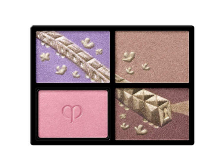 2025 Holiday Cle de Peau Beaute (CPB) OMBRES COULEURS QUADRI eyeshadow 504 Pastel Tea Safari  (Oct 21 2025)