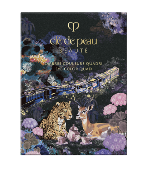 2025 Holiday Cle de Peau Beaute (CPB) OMBRES COULEURS QUADRI eyeshadow 504 Pastel Tea Safari  (Oct 21 2025)