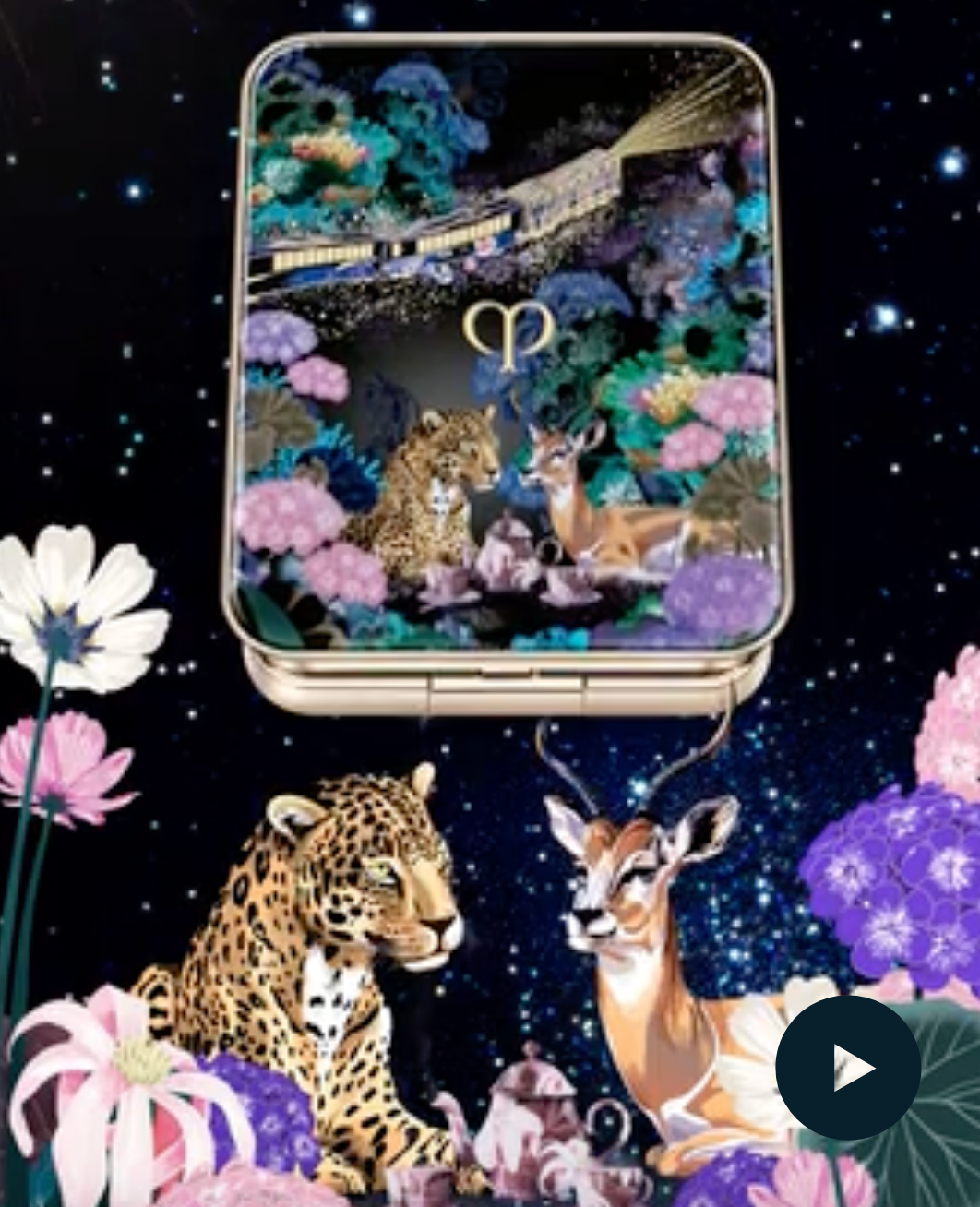 2025 Holiday Cle de Peau Beaute (CPB) OMBRES COULEURS QUADRI eyeshadow 504 Pastel Tea Safari  (Oct 21 2025)