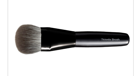 Takeda  Face Brush 26OVD35EF (100% Fox Hair) Black handle/black ferrule