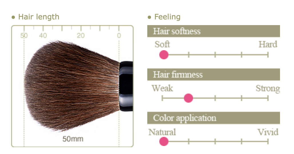 Chikuhodo KZ-1 Powder brush  (Kazan squirrel)