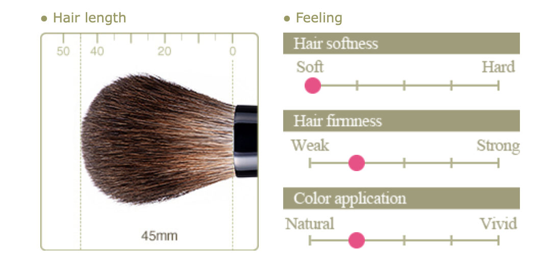 Chikuhodo KZ-2 Cheek brush (Kazan squirrel)