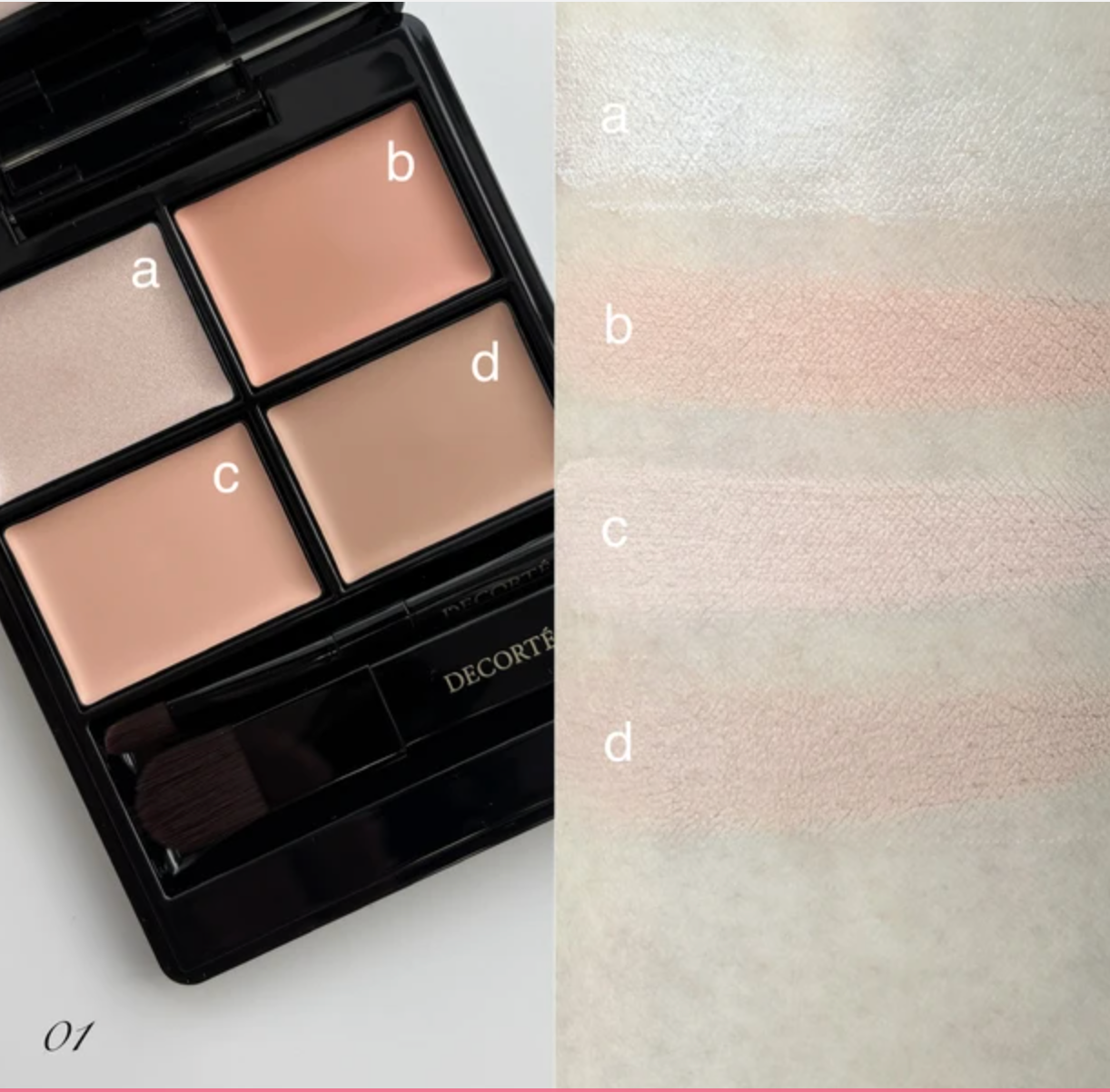 Decorte Tone & Flat Perfecting Palette Concealer  (Aug 21 2026) トーン＆フラット パーフェクティング パレット
