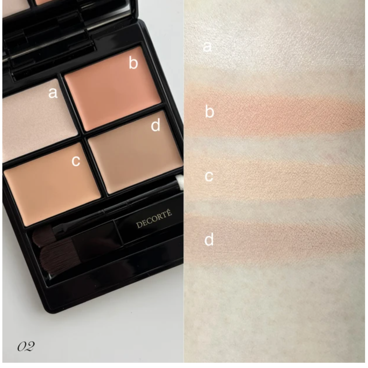 Decorte Tone & Flat Perfecting Palette Concealer  (Aug 21 2026) トーン＆フラット パーフェクティング パレット