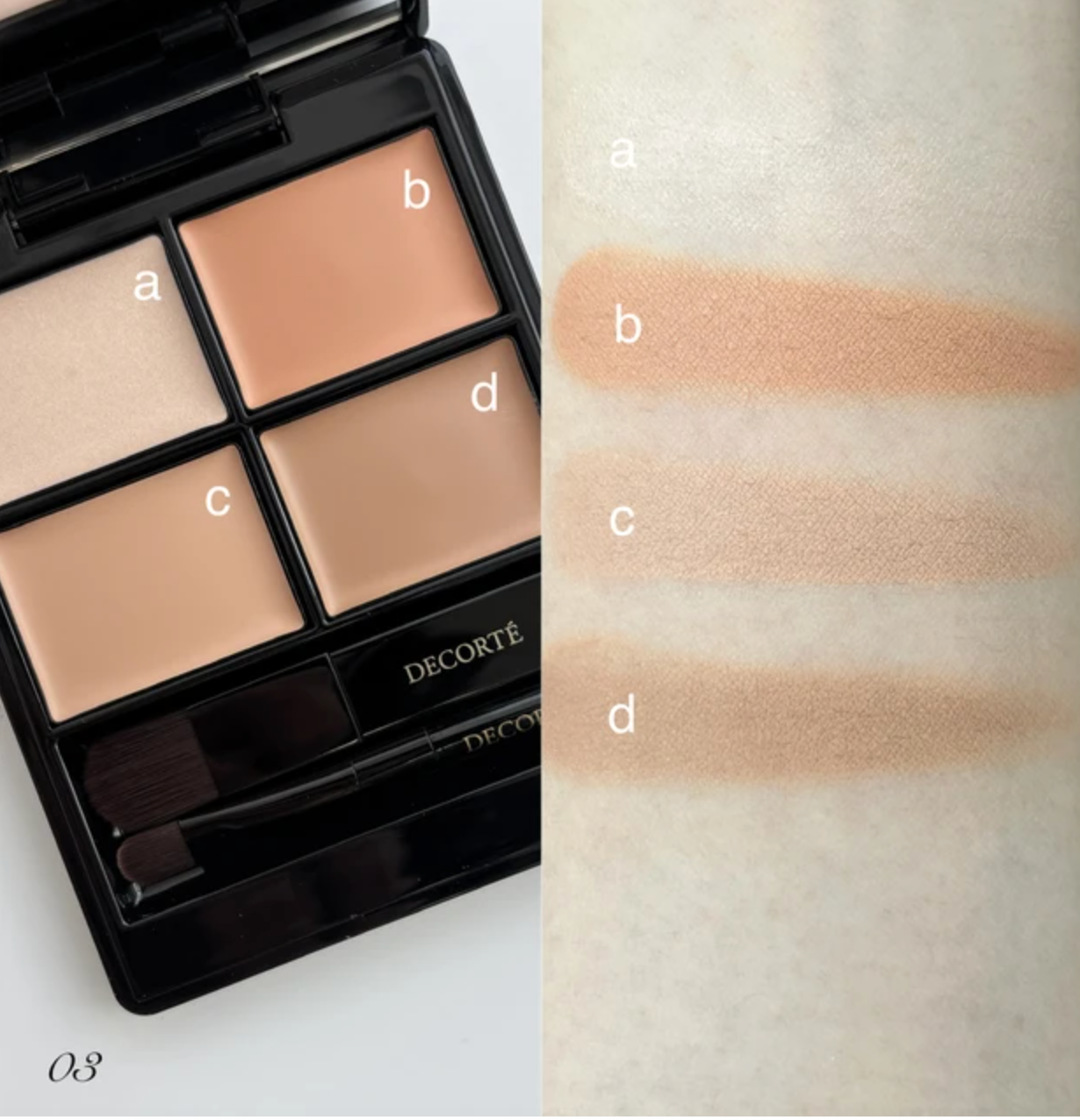 Decorte Tone & Flat Perfecting Palette Concealer  (Aug 21 2026) トーン＆フラット パーフェクティング パレット