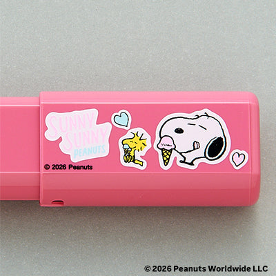 SUNNY SUNNY PEANUTS Portable Powder & Cheek Brush Pink