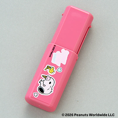 SUNNY SUNNY PEANUTS Portable Powder & Cheek Brush Pink