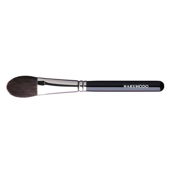 Hakuhodo G116 Highlighter Brush Round & Flat   (Hair:Grey squirrel)