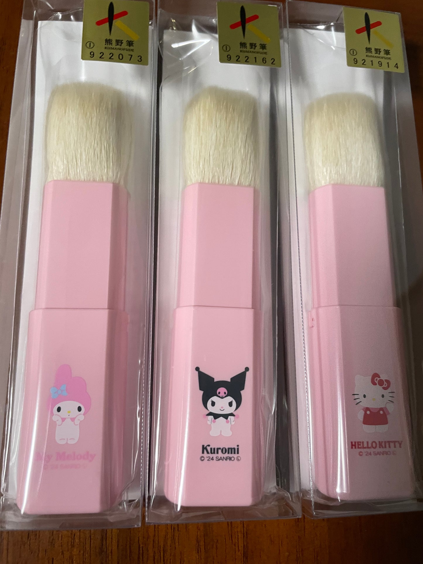 Kihitsu Portable brush (goat) - Hello Kitty, My Melody, Kuromi