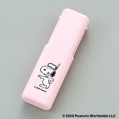 SUNNY SUNNY PEANUTS Portable Powder & Cheek Brush Light Pink