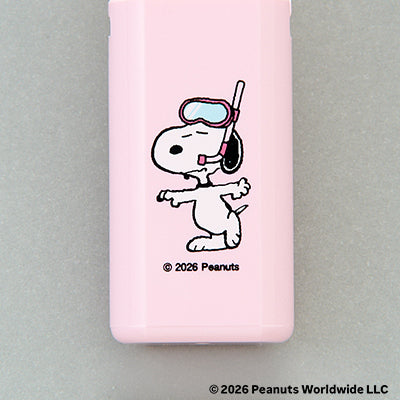 SUNNY SUNNY PEANUTS Portable Powder & Cheek Brush Light Pink