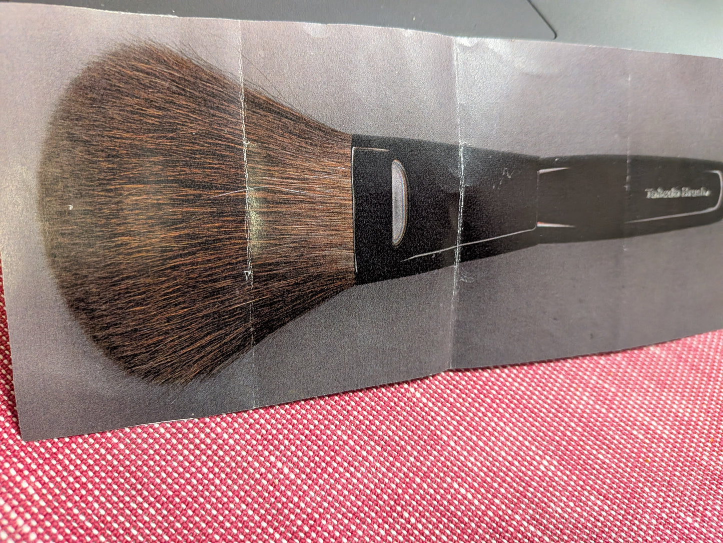 Takeda  26-60 SQU<R>  (Red Squirrel) Black long handle / black ferrule