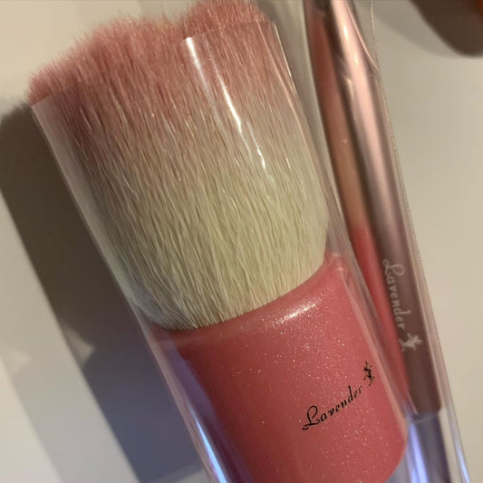Kihitsu Flower Face Brush Pink & Lip Brush Set MD18-1