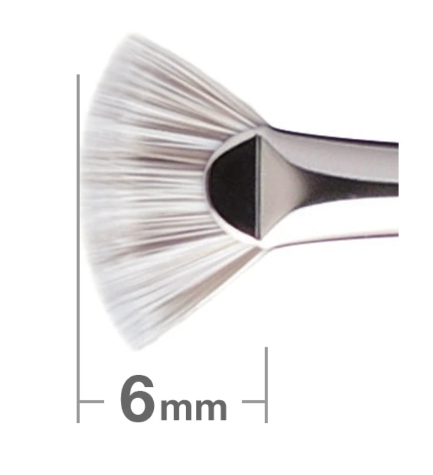 Hakuhodo J4006 Duo Fibre Fan Lash Brush  (Basics/Selections)