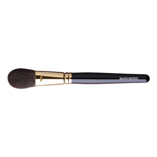 Hakuhodo S111Bk Blush Brush Round & Flat (Hair:Blue squirrel)