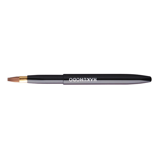 Hakuhodo Retractable Push-up Lip Brush BkA Flat