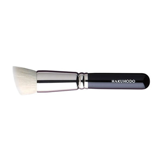 Hakuhodo G5554 Duo Fibre Brush Round & Angled 4mm  (BkSL) Hair:Goat & Synthetic fiber