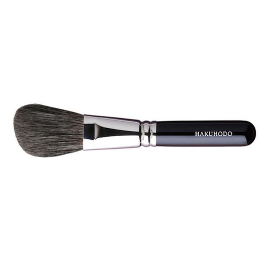 Hakuhodo G5544 Powder Brush Angled (  Hair Material: Gray Squirrel / Goat) BkSL