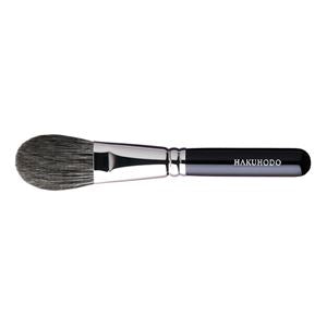 Hakuhodo G5545 Blush Brush Round & Flat Hair:Blue squirrel & Goat