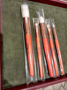 Hakuhodo brushes with PINK handles & bronze ferrules (Limited) (Sep 2022)
