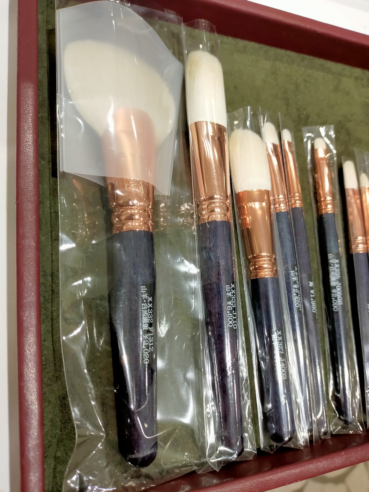 Hakuhodo brushes with BLUE handles & bronze ferrules (Limited) (Sep 2022)