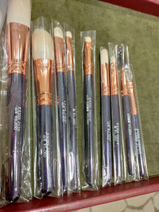 Hakuhodo brushes with BLUE handles & bronze ferrules (Limited) (Sep 2022)